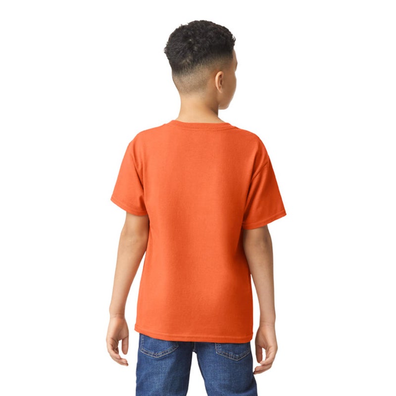 Gildan Unisex Child Youth Heavy Cotton T-shirt, Style G5000b, 2-pack, Orange, Large US - Image 3